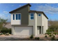 A charming two-story home with a two car garage and neutral color palette at 10004 River Corral St, Las Vegas, NV 89166