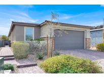 Charming single-story home with a two-car garage, well-maintained landscaping, and a welcoming front entrance at 9739 Douglas Fir St, Las Vegas, NV 89143