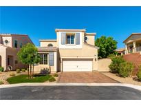 Charming two-story home featuring a two-car garage and well-maintained landscaping at 9807 Sage Canyon St, Las Vegas, NV 89178