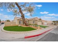 Charming single-story home featuring a desert-friendly xeriscaped front yard at 3713 Brentcove Dr, North Las Vegas, NV 89032