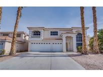 Charming two-story home featuring a three-car garage and a well-maintained, inviting exterior at 9776 Whitewater Canyon Ct, Las Vegas, NV 89183