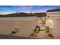 Charming single story home featuring a tile roof and attached two car garage at 3362 Pheasant Canyon Way # 1005, Laughlin, NV 89029