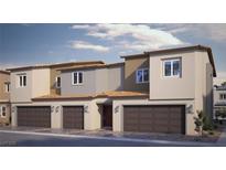 Charming two-story townhome featuring desert landscaping and attached two-car garages at 4810 Lilac Ridge Ave # 30, Las Vegas, NV 89141