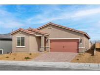 Charming single-story home with a red-tiled roof and a well-maintained front yard at 2727 Avril Point St, Las Vegas, NV 89156