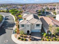 Beautiful two-story home with a pool in a well-maintained community near Las Vegas at 3062 Echoed Rondel Ln, Henderson, NV 89044