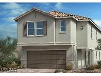 Charming two-story home with a neutral color palette and a two-car garage at 10038 Indy Rey Ct, Las Vegas, NV 89148