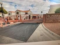 Gated entrance to El Parque Condominiums, offering security and a sense of community at 1800 Edmond Street at 1800 Edmond St # 213, Las Vegas, NV 89146