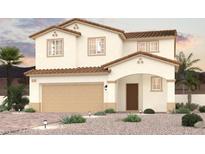 Charming two-story home featuring a tile roof, neutral stucco, manicured landscaping, and an attached two-car garage at 5132 Eagle Way, North Las Vegas, NV 89031