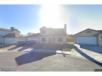 Two-story single Gathering home with a chimney and two-car garage at 850 Bergamont Dr, Henderson, NV 89002