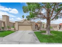 Charming single story home with a two car garage and well maintained lawn at 328 Wild Plum Ln, Las Vegas, NV 89107