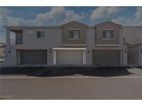 Attached two-car garage providing convenient parking and storage space in a modern home at 4566 Mansart Ct # 1104, North Las Vegas, NV 89031