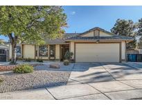 Charming single-story home with a well-maintained lawn and inviting facade in a residential neighborhood at 6225 Sadler Dr, Las Vegas, NV 89130