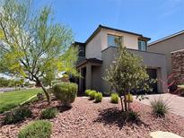 Attractive two-story home with desert landscaping and a welcoming front entrance at 4132 Ancient Well Ct, Las Vegas, NV 89135