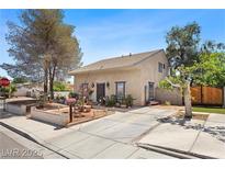 Charming home featuring a well-manicured front yard and a unique architecture at 4085 E New York Ave, Las Vegas, NV 89104