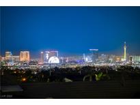 Las Vegas skyline view at night featuring bright lights and iconic buildings at 1637 Wellington Springs Ave, Henderson, NV 89052