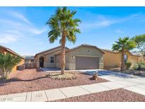Charming single-story home with a two-car garage, desert landscaping, and a welcoming curb appeal at 1024 Fishing St, Henderson, NV 89011