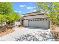 Charming single-story home featuring a two-car garage and well-maintained landscaping at 5705 Sovereign Way, Las Vegas, NV 89130