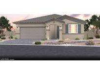 Charming single-story home with a two-car garage, desert landscaping, and a welcoming entryway at 532 Hamilton Dr # Lot 29, Mesquite, NV 89027