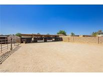 This horse property features ample outdoor space, shelters, and fencing, perfect for equestrian enthusiasts at 997 N Christy Ln, Las Vegas, NV 89110