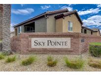 Sky Pointe community signage in front of the desert-landscaped condominium complex at 6868 Sky Pointe Dr # 1089, Las Vegas, NV 89131