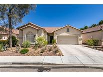Charming single-story home with a well-manicured front yard and desert landscaping at 2780 Gallant Hills Dr, Las Vegas, NV 89135
