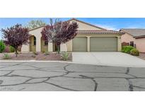 Charming single-story home featuring a well-manicured front yard and a spacious two-car garage at 4910 Cielo Ct, Pahrump, NV 89061