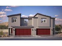 Contemporary two-story home featuring a modern design and a two-car garage at 220 Biscotti Ave # Lot 127, North Las Vegas, NV 89084