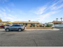 Charming single-story home with well-maintained front yard and mature landscaping at 4009 Patterson Ave, Las Vegas, NV 89104