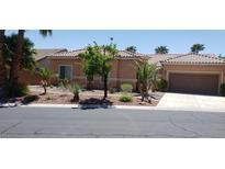 Charming single story home with a tile roof, low maintenance landscaping, and an attached two car garage at 10015 Wonderful Day Dr, Las Vegas, NV 89148