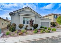 Charming single-story home featuring a well-manicured lawn and attractive curb appeal at 3144 Tronzano Ave, Henderson, NV 89044