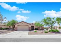 Beautiful home with a well-maintained front yard and a spacious driveway at 439 Pelican Bay Ct, Henderson, NV 89012