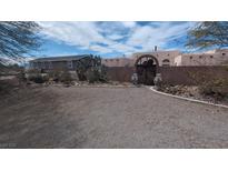 Charming desert home featuring a gated entrance, and a second home on the property at 5450 Humbolt Pl, Pahrump, NV 89060
