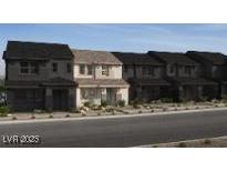 Charming townhomes feature diverse architectural styles and inviting entrances at 132 Silver Run Ln, Las Vegas, NV 89138