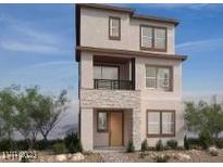 Modern three-story home showcasing contemporary design and neutral color palette at 1544 Little Penguin St, Las Vegas, NV 89138