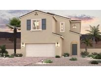 Charming two-story home with desert landscaping and a two-car garage at 9952 Ruby Dome Ave, Las Vegas, NV 89178