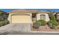 Charming single-story home featuring a two-car garage, well-maintained landscaping, and a tile roof at 10667 Casa Bianca St, Las Vegas, NV 89141