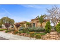 Charming single-story home with well-manicured landscaping and inviting front entrance at 2151 Bannerwood St, Henderson, NV 89044