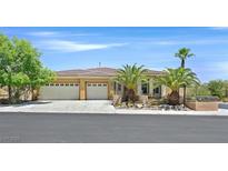 Charming single-story home with a 3-car garage and desert landscaping at 7986 Merlewood Ave, Las Vegas, NV 89117
