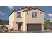 Charming two-story home with a two-car garage and stucco exterior at 4439 Bayley Skye Ave # 105, Las Vegas, NV 89141