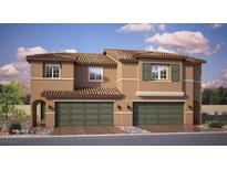 Beautiful two-story home featuring a two-car garage and well-maintained landscaping at 6521 Cinnamon Hazelnut St # Lot 91, North Las Vegas, NV 89084