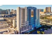Striking exterior view of the Platinum Hotel and Spa with a vibrant city view at 211 E Flamingo Rd # 1617, Las Vegas, NV 89169