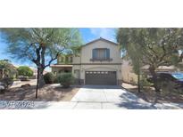Charming two-story home features a well-manicured front yard and a convenient two-car garage at 4821 Whisper Lake Ave, Las Vegas, NV 89131