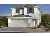 Charming two-story home with a neutral color scheme, tile roof and attached two car garage at 9240 Dekalb Ct, Las Vegas, NV 89148