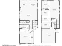 Detailed floor plan showcasing the layout of the two-story home at 8745 Dodds Canyon St, Las Vegas, NV 89131
