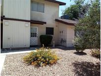 Inviting front yard with desert landscaping and charming exterior at 2349 Cardiff Ln # B, Las Vegas, NV 89108