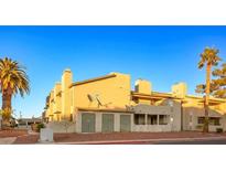Lovely condo featuring balconies, desert landscaping, and exterior storage spaces at 3790 Shirebrook Dr # 166, Las Vegas, NV 89115