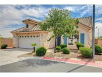 Charming single-story home featuring a two-car garage and desert landscaping in a suburban neighborhood at 2808 Cygnus St, Las Vegas, NV 89117
