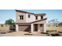 Charming two-story home featuring neutral toned color palette and well-manicured landscaping at 632 Poplar Pine St, Henderson, NV 89011
