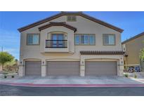 Attractive townhome with attached garages and modern design at 7505 Emerald Stars St # 101, North Las Vegas, NV 89084
