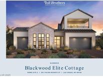Inviting two-story home showcasing a modern design, neutral color palette, and two-car garage, perfect for comfortable living at 301 Talon Heights St, Las Vegas, NV 89138